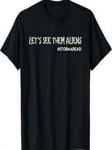 Let's See Them Aliens - Storm Area 51 T-Shirt - Black - View 1