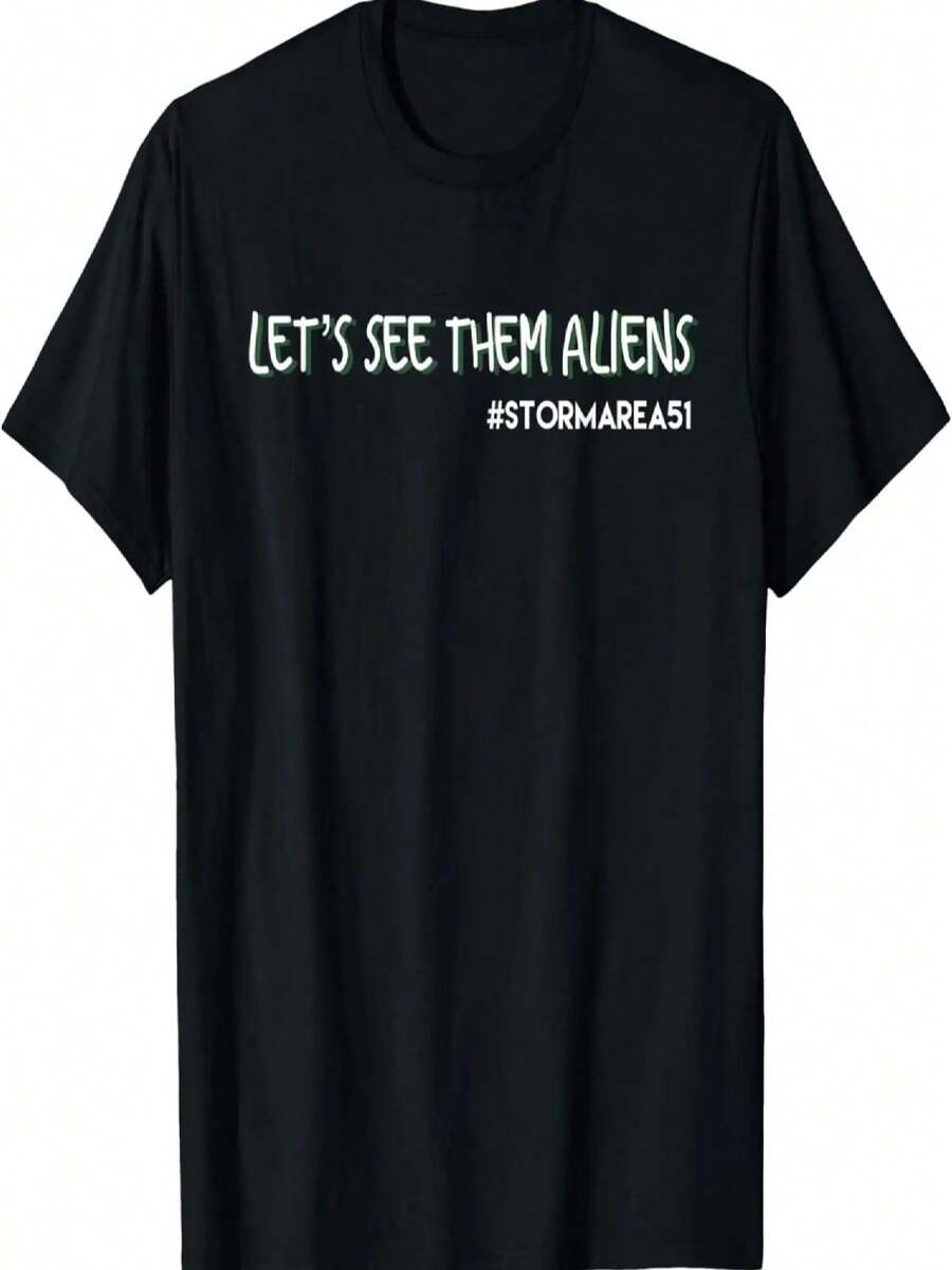 Let's See Them Aliens - Storm Area 51 T-Shirt - Black - View 1