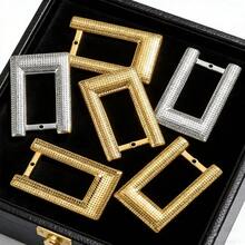 1pc Stainless Steel Minimalist Geometric Quadrilateral Pendant Jewelry Necklace Earrings Pendant DIY Jewelry Making - Pendant - View 6