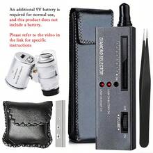 KLONKEE Professional Diamond Tester Pen, High Precision Jewelry Diamond Tester, Electronic Diamond & Gemstone Tester With 60X Magnifier Tool Kit, Suitable For Beginners And Professionals, Including Jewelry Tweezers (Diamond Tester Pen) - Multicolor - View 9