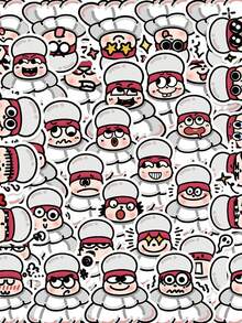 40pcs Cartoon Badminton Stickers Chic Aesthetic For Journal, Phone Case, Tablet, Water Bottle, Desk, Luggage, Waterproof Decals - Multicolor - View 3