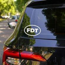 FDT Sticker Political Humor Waterproof Vinyl Bumper Decal FDT Bumper Sticker For Cars Trucks Windows And SUVs - trắng - Xem 3