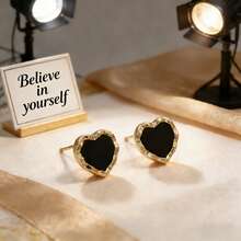 可爱锆石蝴蝶结耳钉，活泼星星流苏耳环，少女气息耳环 - 彩色 - 查看 8