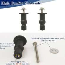 Tornillos de asiento de inodoro de 9 mm de diácompatibles con anclajes de asiento de inodoro Kohler, kit de reemplazo de pernos - A - Ver 7