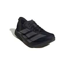 Adidas 阿迪达斯男士新款缓震透气低帮跑步鞋 - 黑色/銀色 - 查看 9