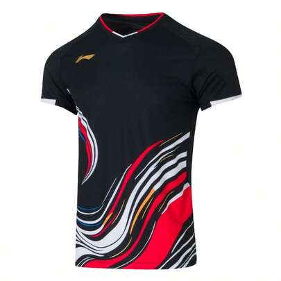 LI-NING Unisex Soft Short Sleeve T-Shirt, National Team Competition Series, Casual Comfortable Minimalist Outdoor Commute T-Shirt