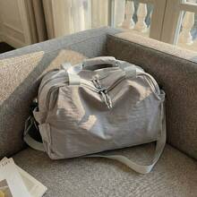 多功能可转换旅行包 - 轻便尼龙行李包，带拉杆箱套，多功能背包和单肩包 - 彩色 - 查看 10