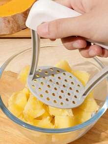 Prensa de Papas de PP Duradero, Pasapurés con Malla Precisa para Puré de Papas, Calabaza y Legumbres, Herramienta de Cocina Fácil de Limpiar - Blanco - Ver 2