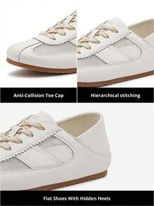 CAMEL CROWN 女士透气网面 Dexter 休闲运动鞋 - 白色 - 查看 6