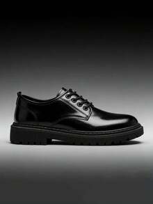 四季休闲皮鞋，2026新款软底防水男士乐福鞋，适合所有季节和节日穿着 - 黑色 - 查看 7