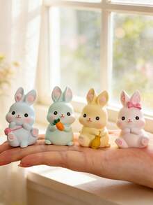 1pc 3D Cute Easter Bunny Candle Mold Reusable For Candle/Gypsum/Resin/Clay/Baking Silicone Mold Easter/Desktop/Car/Home Decor/DIY Craft Lovers - A - View 7
