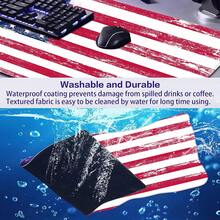 American Flag Extended Mouse Pad, Laptop Pad, Waterproof, Non Slip, Gaming Office And Home Stitching Edge Table Pad - Rectangle - View 5