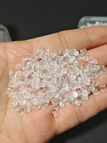 1 Box Of Approx. 520pcs Transparent Silicone Ear Plugs, Soft Silicone Earring Backs, Nut-Shaped Earring Fixers 4*4mm, Suitable For Fixing Earrings & Earring Posts, Low Allergy Silicone Earring Backs Replacement - Clear - View 5