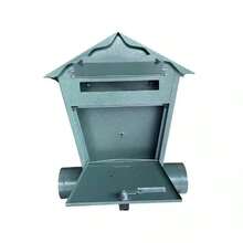 Skrzynka pocztowa w stylu willi europejskiej i brytyjskiej, zewnętrzna skrzynka pocztowa odporna na warunki atmosferyczne, skrzynka pocztowa montowana na ścianie, kreatywna skrzynka pocztowa w stylu wiejskim - A - Zobacz 8