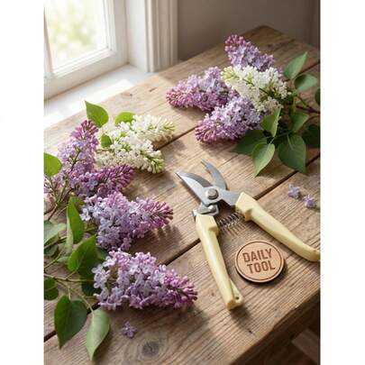 1 chiếc kéo cắt tỉa cành bằng thép không gỉ, có lò xo, chống mài mòn, không bị gỉ sét. Thích hợp để cắt tỉa cành cây / chăm sóc cành hoa. Lò xo giúp kéo bật dễ dàng, và thiết kế tay cầm chống trượt giúp thao tác thuận tiện. Đây là một dụng cụ cắt tỉa làm vườn.