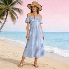 1Pc Retro Men Women Openwork Straw Cowboy Hat, Stylish Breathable Beach Sun Hat, Outdoor Hiking Hat, Windproof Strap Design For Adjustment And Comfort, Suitable For Outdoor Sports, Vacation Travel, And Daily Outings - 棕色 - 查看 6