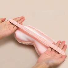 1 chiếc mặt nạ ngủ hai mặt bằng satin, chất liệu nhung nhiều màu, thoáng khí và chắn sáng, lý tưởng cho giấc ngủ, du lịch và những giấc ngủ ngắn, dây đeo co giãn mềm mại - Món quà hoàn hảo dành cho phái nữ - Mặt nạ che nắng giả lông thỏ - Xem 8