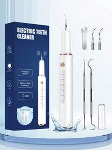 ENSSU 1 Set T4 Ultrasonic Tooth Cleaner Kit, Electric Ultrasonic Tooth Cleaner For Removing Tartar, 1pc Ultrasonic Tooth Cleaner, Oral Cleaning Kit, Recommended By Oral Health Experts, IPX6 Waterproof - Multicolor - View 3
