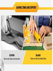 45mm Rotary Cutter With 5 Replacement Blades, Ergonomic Handle Roller Cutting Knife With Lock, Suitable For Fabric, Leather, DIY, Sewing, Quilting, Cloth Cutting, Ambidextrous, Home Use - Multiple Styles - View 11