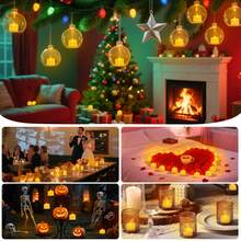 100 Pack Value Set LED Tea Lights, Ivory Flameless Battery Operated Candles, Flickering Fake Tealights For Wedding, Party, Home Decorations - 100 Pack - View 3