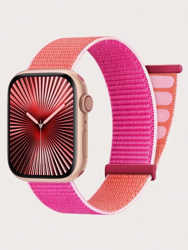 Sport Loop nylonarmband kompatibelt med -armband 38 mm, 40 mm, 41 mm, 42 mm, 44 mm, 45 mm, 46 mm, 49 mm. Mjukt, andningsbart, elastiskt nylonarmband. Kompatibelt med -serien Ultra/11/10/9/8/76/5/4/3/SE. Sport- och vardagsarmband för flickor, pojkar och flickor. Lätt att bära.