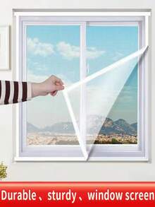 Summer Mosquito Net Screen, Easy Installation Without Drilling, Available In Multiple Sizes - White Net White Edge - View 6