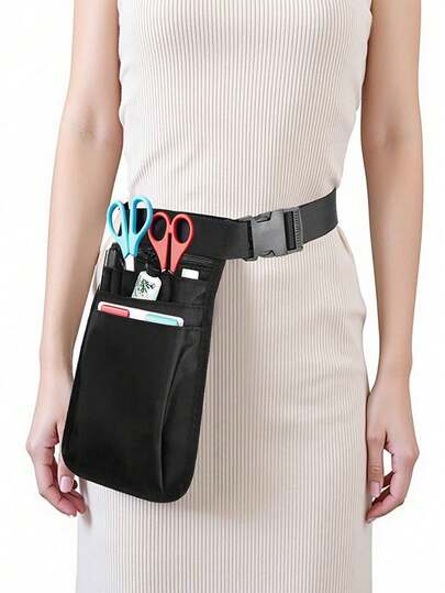 1pc Hairstylist Tool Storage Waist Bag, Nurse Utility Pouch