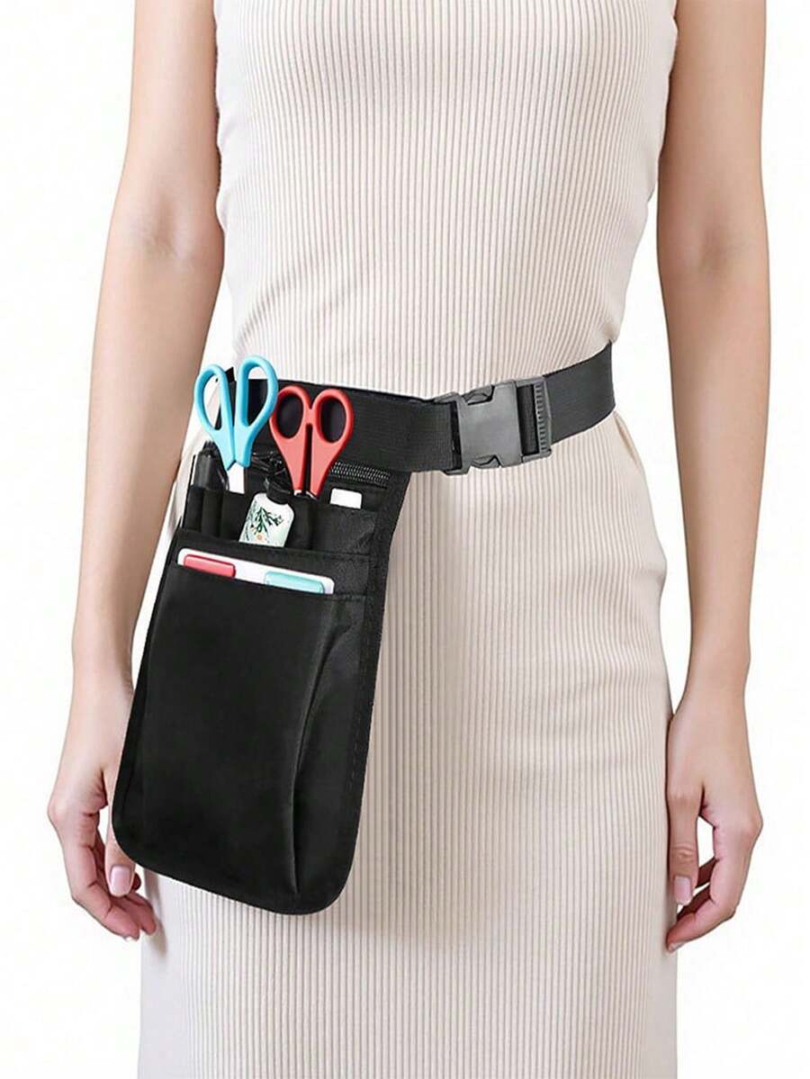 1pc Hairstylist Tool Storage Waist Bag, Nurse Utility Pouch - A - View 1