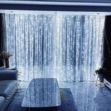 USB Powered Indoor Decorative String Lights, Suitable For Home, Bedroom Decor And Holiday Celebrations (Party, Wedding, Eid) - USB窗簾燈 - 查看 21