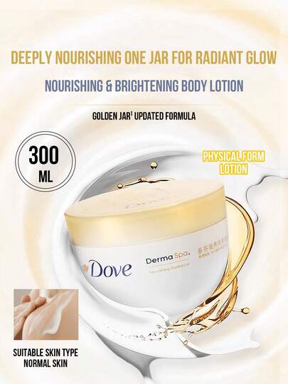 Dove Derma Spa Besleyici ve Işıltılı Vücut Losyonu, 300 ml Tam Boy/50 ml Mini Boy, Sonbahar/Kış Aylarında Kuru Ciltler İçin SPA Kalitesinde Cilt Bakımı, Işıltılı Bir Cilt İçin Derinlemesine Nemlendirme. Özel Formül, Süper Nemlendirici, Uzun Süre Kalıcı Koku. Normal Ciltler, Öğrenciler, Ofis Çalışanları, İşe Gidip Gelenler, Seyahat Edenler İçin Uygundur. Arkadaşlar ve Aile İçin İdeal Hediye, Günlük Temel Cilt Bakımı.