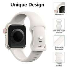 高品质硅胶运动表带，兼容 Series 6-11、SE、SE2、SE3、Ultra 2、3，尺寸包括 38mm、40mm、41mm、42mm、44mm、45mm、46mm、49mm，男女通用设计，适合运动、游泳、旅行，也是馈赠佳品。 - 44/45/46/49/42mm(S 3 2 1) - 查看 3