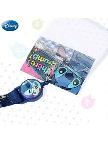 Disney 1条官方授权史迪奇挂绳，带证件套和卡包，旅行必备可爱卡通便携卡包，节日礼物，适合送给家人和朋友，万圣节、圣诞节、感恩节等场合。 - 彩色 - 查看 10