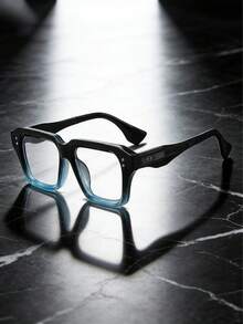 1pc Men's Small Square Frame Computer Glasses, Suitable For Viewing Computers, Phones, E-Sports Gaming, Travel, Also Fashionable Accessory For Women - Nhiều màu - Xem 2