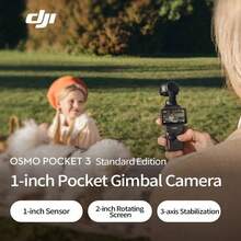 dji Osmo Pocket 3 口袋云台相机，1英寸CMOS传感器，支持4K 120fps视频拍摄，充电20分钟可拍摄2小时，配备2英寸触摸屏，高清数码Vlog相机 - 黑色 - 查看 3