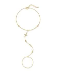 1pc 925 Sterling Silver Minimalist Shiny Lip Chain Bracelet, Exquisite Jewelry For Women - Multicolor - View 23