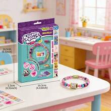DIY Beaded Sticker Bracelets Set - Contains 70 Stickers, Including 2 Rolls Of Super Mystery Stickers,Wearable And Shareable Sticker Bracelets For Girls, Each Sticker Showcases A Different Cute Character! - Multicolor - View 5