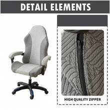 Gaming Chair Covers Stretchy Breathable Thicken Chair Cover Set With Armrest Protection Wear-Resistant Computer Chair Covers - Multicolor - View 8