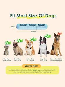 1pc Dog Chew Toy: Bristle Chew Toy Helps Clean Teeth, Interactive Toy Keeps Dog Busy, Dog Teething And Training Toy - Multicolor - View 2