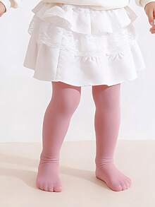 4 piezas Mallas de baile para niñas, material de terciopelo minimalista y versátil, suave y ajustado, adecuado para la práctica de baile de niñas - Multicolor - Ver 10