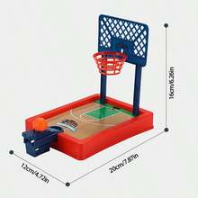 Permainan Basket Mini untuk Jari di Meja, Permainan Interaktif untuk Melatih Fokus, Dekorasi Lapangan Simulasi, Hadiah Ulang Tahun, Sekolah, dan Semua Festival - MultiWarna - View 6
