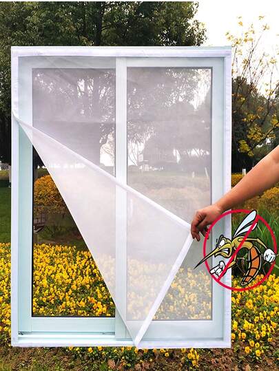 Summer Mosquito And Insect Screen Window Mesh Is Easy To Install Without Punching Holes, Available In Various Sizes