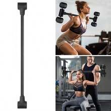 Dumbbell Converter To Barbell Set Fit Home Weightlifting &Strength Training - Black - View 1