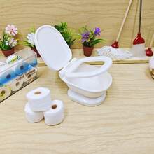 Model Mangkuk Toilet Mini Realistis, Properti Adegan Kamar Mandi Miniatur, Cocok untuk Dekorasi Adegan Kamar Mandi Diorama, Hadiah Koleksi untuk Penghobi dan Penggemar - MultiWarna - View 7