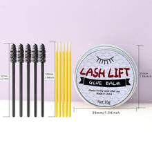3pcs Lash Lift Rod Adhesive Kit, New Eyebrow & Lash Lamination Cream Glue, Scented Solid Masthead Gel, Strong Hold & Water Soluble, Tool Set For DIY Keratin Lash Perm And Brow Lamination, Easy Application & Fast Drying - Hot Pink - View 12