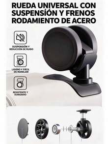 La nueva actualización de la maleta de viajes y negocios se fortalece con hebillas metálicas de gran capacidad de 500 kilogramos de refuerzo de carga, y la tira de tracción de aleación de aluminio es simple y de moda. - Rosa - Ver 6