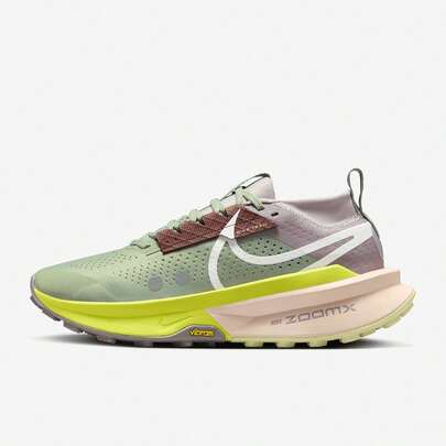  Nike ZoomX Zegama Trail 2 Comfort Sport Low-Top Running Shoes Women's Green/Brown