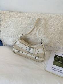 Bolso cruzado de gran capacidad, de estilo moderno y multiusos, modelo 2026 nuevo, estilo de mujer, bolso exquisito - Beis - Ver 10