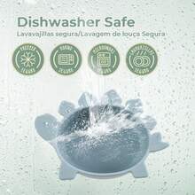 Platinum-Grade Silicone Baby Suction Bowls | Sunflower Design Toddler Feeding Bowls | Strong Suction Base Non-Slip Baby Tableware | 6M+ Baby Gift - Multicolor - View 2