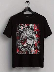 Men Outdoor Tees & Tanks - Black - View 1