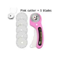 45mm Rotary Cutter With 5 Replacement Blades, Ergonomic Handle Roller Cutting Knife With Lock, Suitable For Fabric, Leather, DIY, Sewing, Quilting, Cloth Cutting, Ambidextrous, Home Use - Multiple Styles - View 7